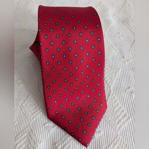 Elegant Red Floral Men's Tie